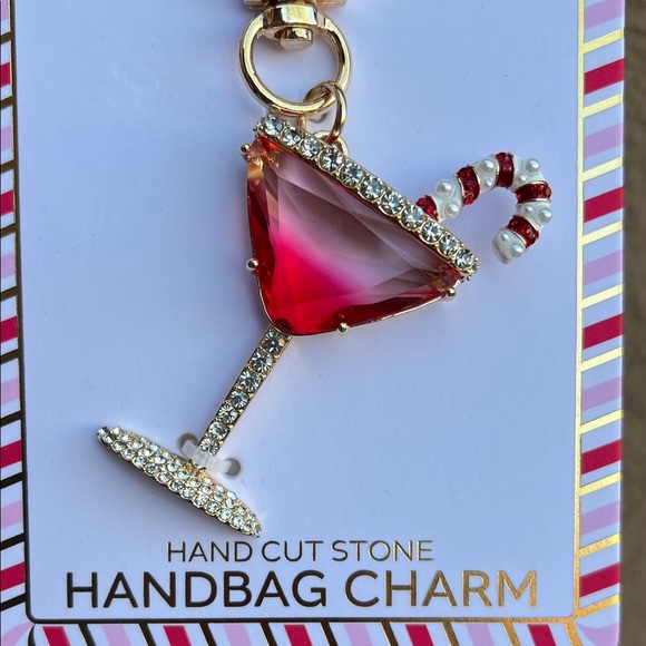 True To Form | Whimsical Candy Cane Martini Bag Charm - Picture 4 of 10